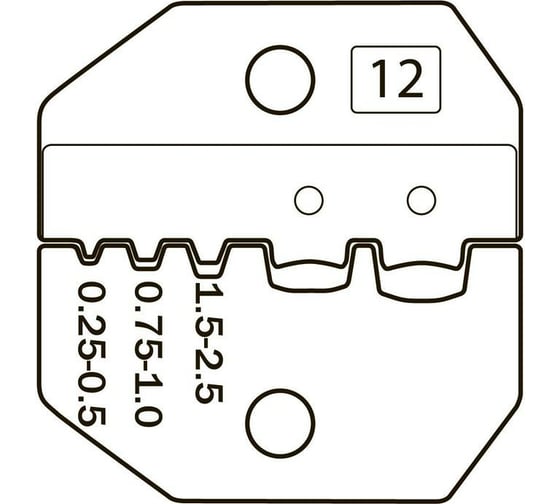 Пресс-клещи КВТ CTK-12 66609