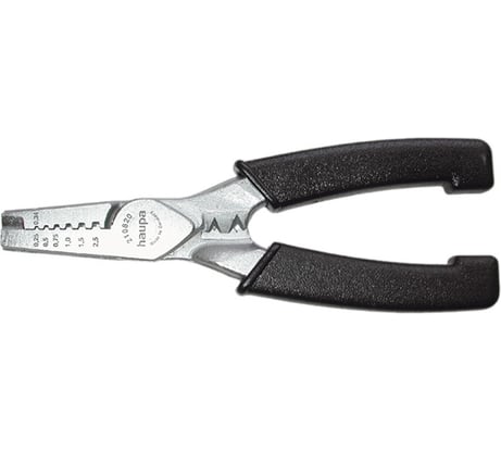 Обжимной инструмент для концевых гильз 0.5-2.5мм2 HAUPA 210820