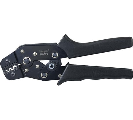 Обжимной инструмент для неизолированных сжимающих кабельных наконечников HAUPA 210779