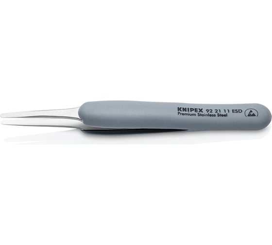 Резиновый пинцет KNIPEX ESD из нержавеющей стали KN-922111ESD