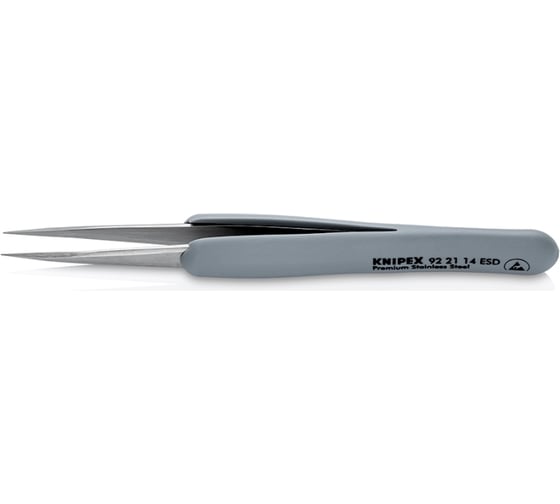 Резиновый пинцет KNIPEX ESD из нержавеющей стали KN-922114ESD 1
