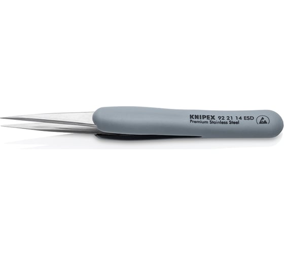 Резиновый пинцет KNIPEX ESD из нержавеющей стали KN-922114ESD