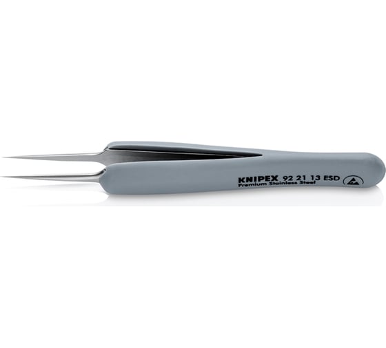Резиновый пинцет KNIPEX ESD из нержавеющей стали KN-922113ESD