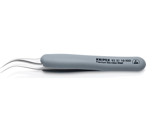 Резиновый пинцет KNIPEX ESD из нержавеющей стали KN-923110ESD