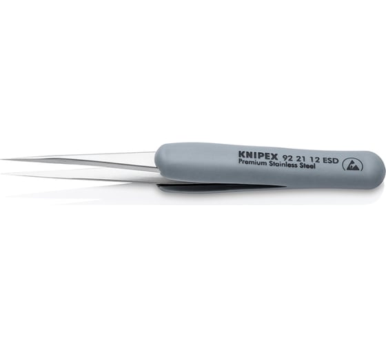 Резиновый пинцет KNIPEX ESD из нержавеющей стали KN-922112ESD