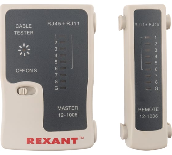 Тестер кабеля RJ-45+RJ-11 HT-C004 TL-468 REXANT 12-1006 1