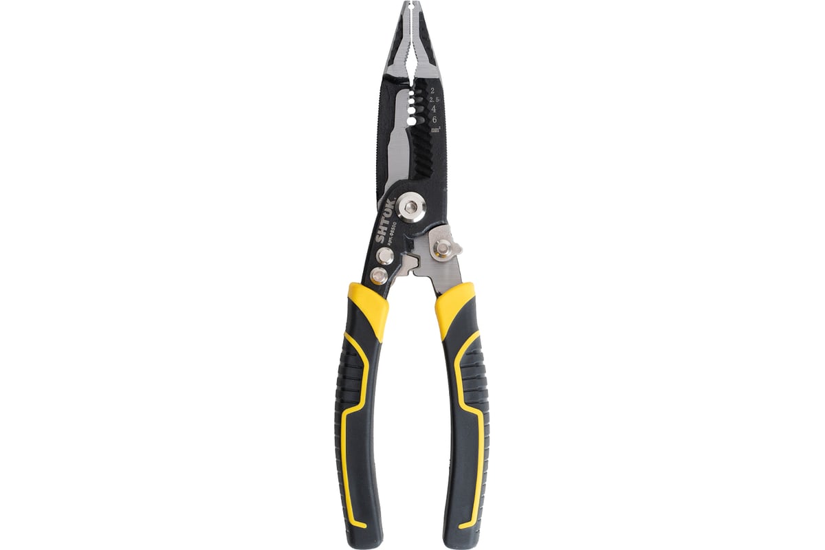 Многофункциональные электромонтажные клещи 6-в-1 SHTOK серия ACRUX, 210 ...