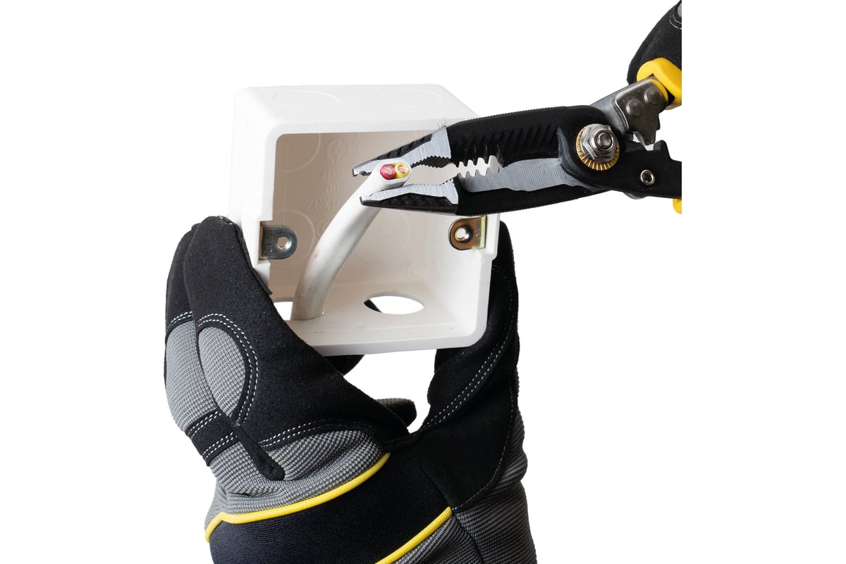 Многофункциональные электромонтажные клещи 6-в-1 SHTOK серия ACRUX, 210 ...