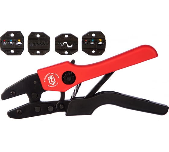 Ручные пресс-клещи КВТ СТК+4, 4 матрицы в сумке 75907 - выгодная цена ...