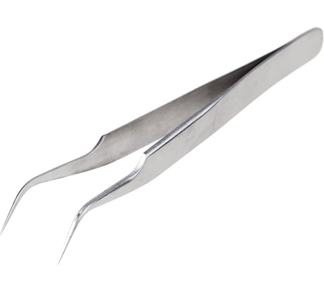 Пинцет (изогнутый, узкий, блистер) 125мм REXANT 12-0378