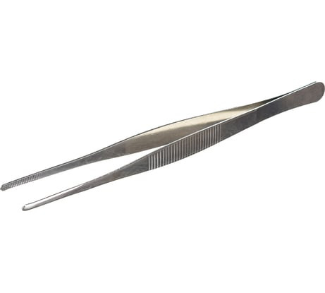 Пинцет 200мм (прямой, рифленый, блистер) REXANT 12-0368