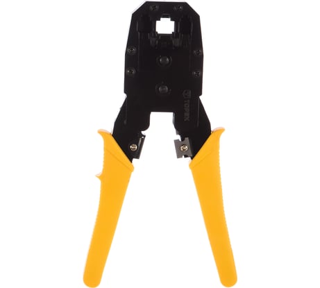 Клещи с прорезиненными рукоятками для обжима телефонных и компьютерных наконечников, 4P, 6P, 8P TOPEX 32D409