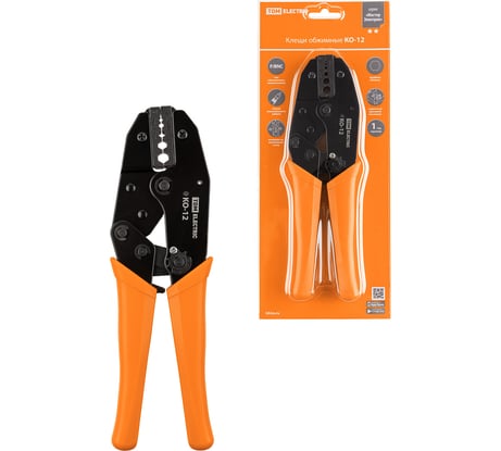 Обжимные клещи TDM ELECTRIC КО-12 "МастерЭлектрик" обжим F и BNC разъемов (RG-58, RG-59, RG-62, RG-174, FO) SQ1001-0009