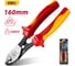 Диэлектрический кабелерез DELI dl515106 160мм (сертификат vde до 1000в, сталь cr-v, рукоять pp+tpr) 110631 8