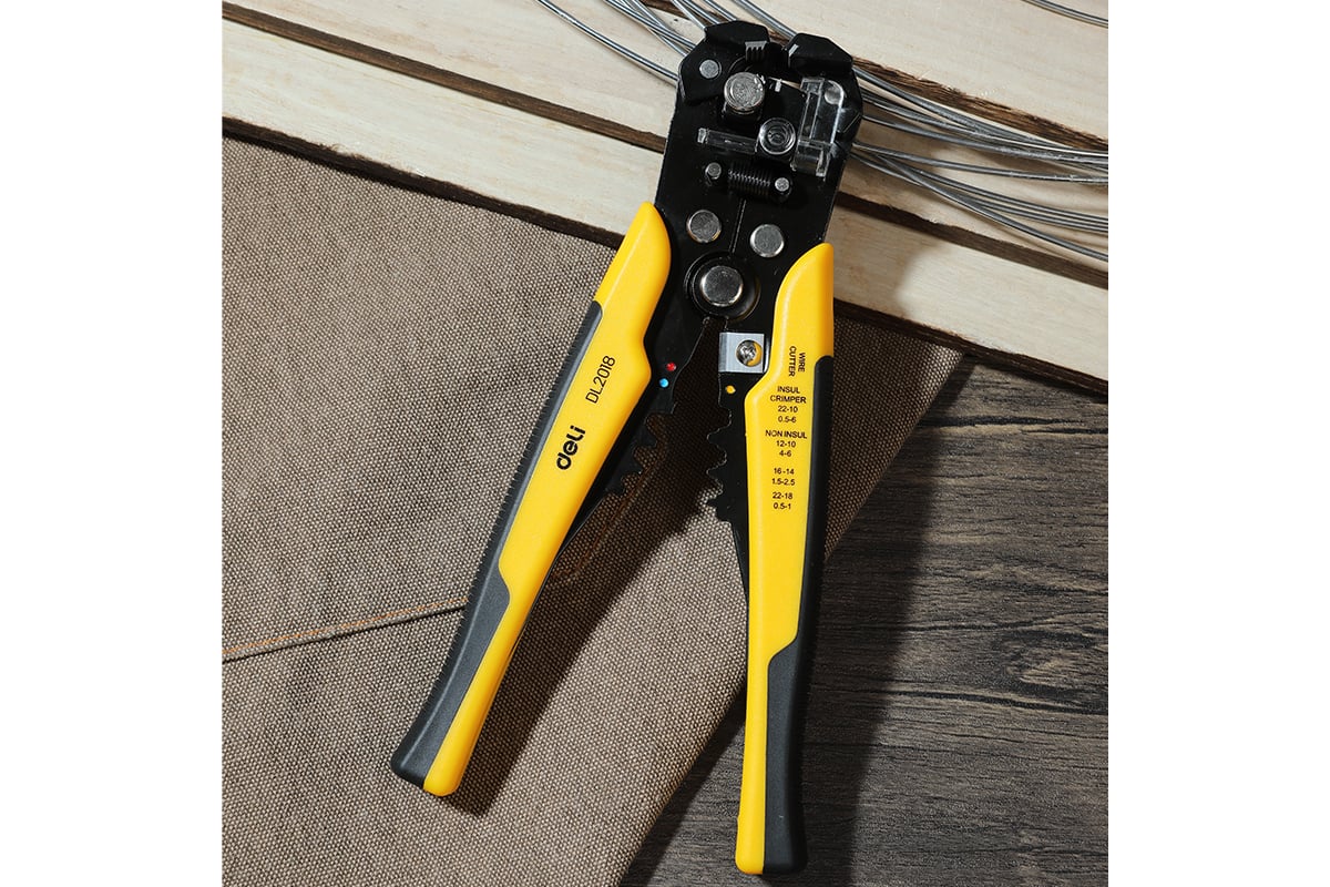 Инструмент DELI dl2018 многофункциональный для зачистки проводов ...
