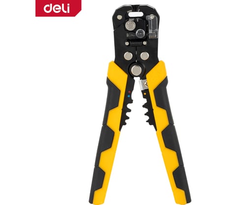 Инструмент DELI dl2018 многофункциональный для зачистки проводов (стриппер) 3-в-1 175мм (диапазон зачистки 0,6-2,6 мм, возвратная пружина) 123283