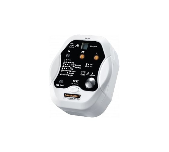 Тестер безопасности розеток + проверка УЗО Laserliner LiveTester Plus 083.027A