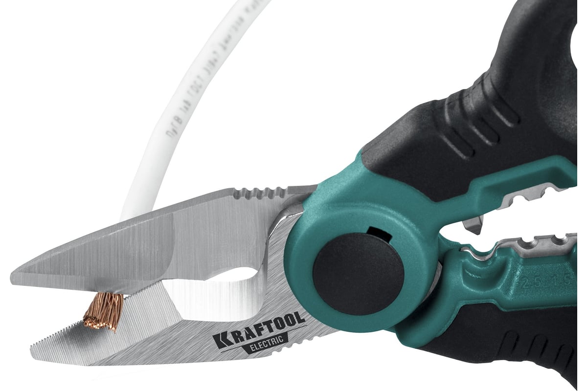 Ножницы электрика Electric KRAFTOOL 4-в-1, 160 мм, с чехлом 23356 ...
