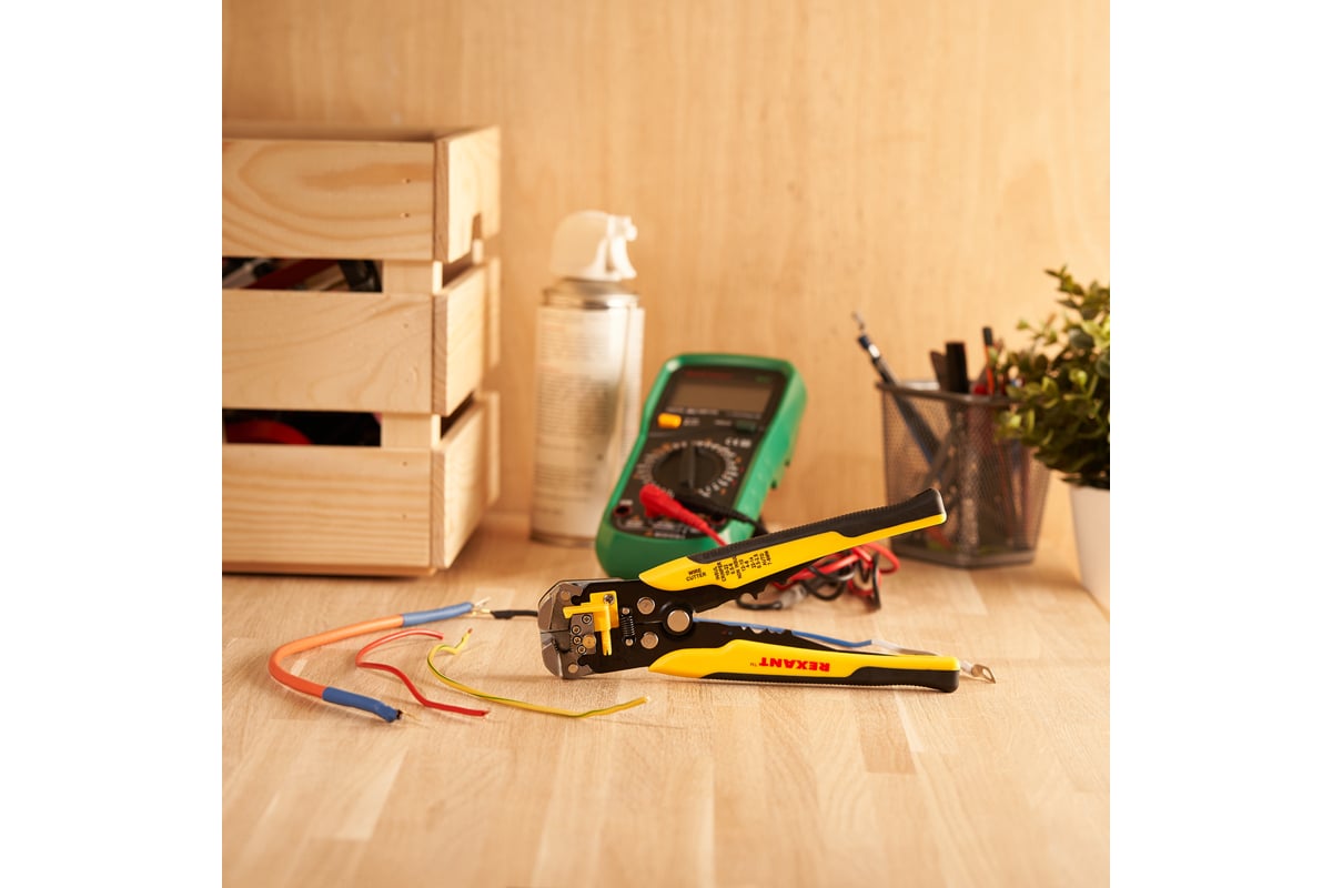 Инструмент для зачистки кабеля и обжима наконечников REXANT ht-766 12 ...