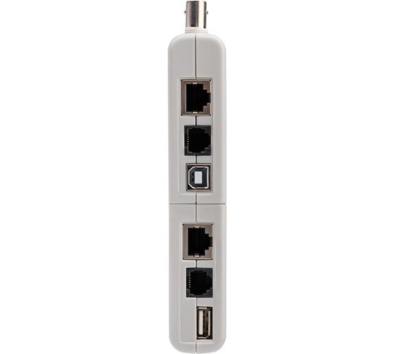 Универсальный тестер кабеля REXANT 5 в 1 (RJ-45+RJ-11/RJ-12+1394+USB+BNC 3468) 12-1003
