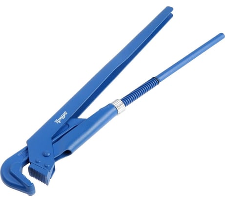 Ключ ТУНДРА трубный рычажный, плоский зажим 90, раскрытие до 65 мм, №3, 2 1818309