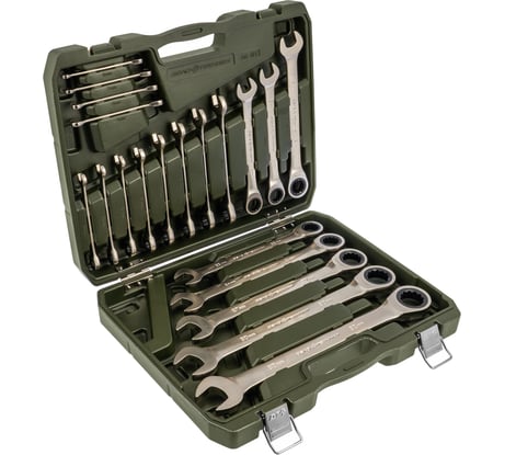 Набор комбинированных трещоточных ключей Дело Техники кейс, 20 шт. 515193