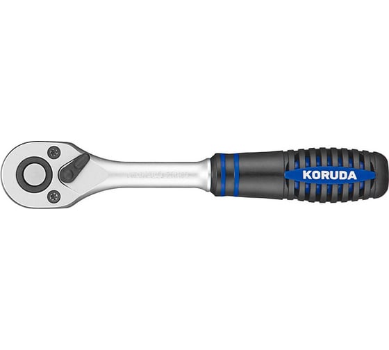 Трещотка 36-зубцовая резиновая ручка 1/0 KORUDA KR-2RH05