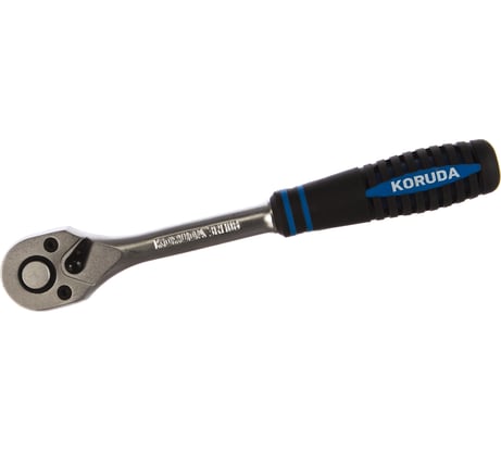 Трещотка KORUDA KR-3RH08 3/8" 36-зубцовая, резиновая ручка 1/0 KR-3RH08