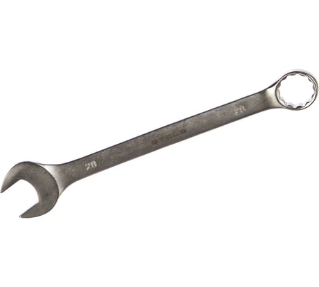 Комбинированный ключ 28 мм CrV, матовый хром STELS 15229