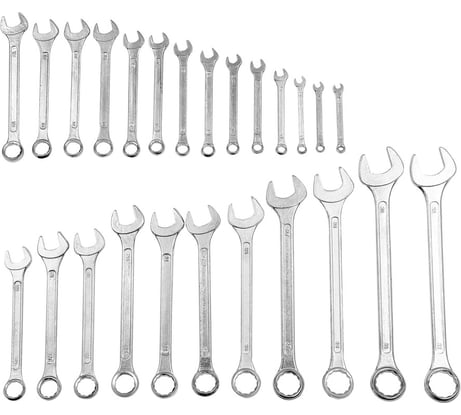 Набор комбинированных ключей TOYA 6-32 мм, 25 шт. 51650