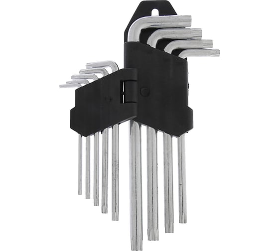 Набор удлиненных ключей ЛОМ TORX Tamper TT10-TT50, 9 шт. 2354390