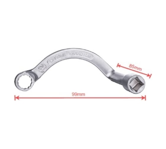 Накидной ключ Rockforce для турбокомпрессора 12мм, 3/8 VW, Audi V6 TDI RF-40112612(15415)
