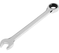 Ключ ТУНДРА комбинированный трещоточный, CrV, полированный, 72 зуба, 17 мм 2354087