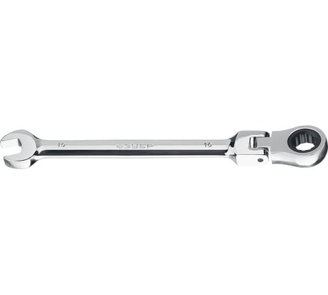 Комбинированный гаечный ключ трещоточный шарнирный Зубр ПРОФЕССИОНАЛ 27101-10