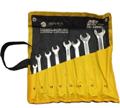 Набор ключей комбинированных Эврика 6-19мм ER-10080 931633