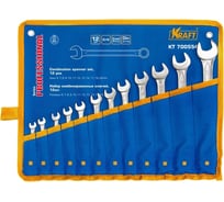 Набор комбинированных ключей 12шт: 6-14 17 19 22мм сумка KRAFT KT 700554