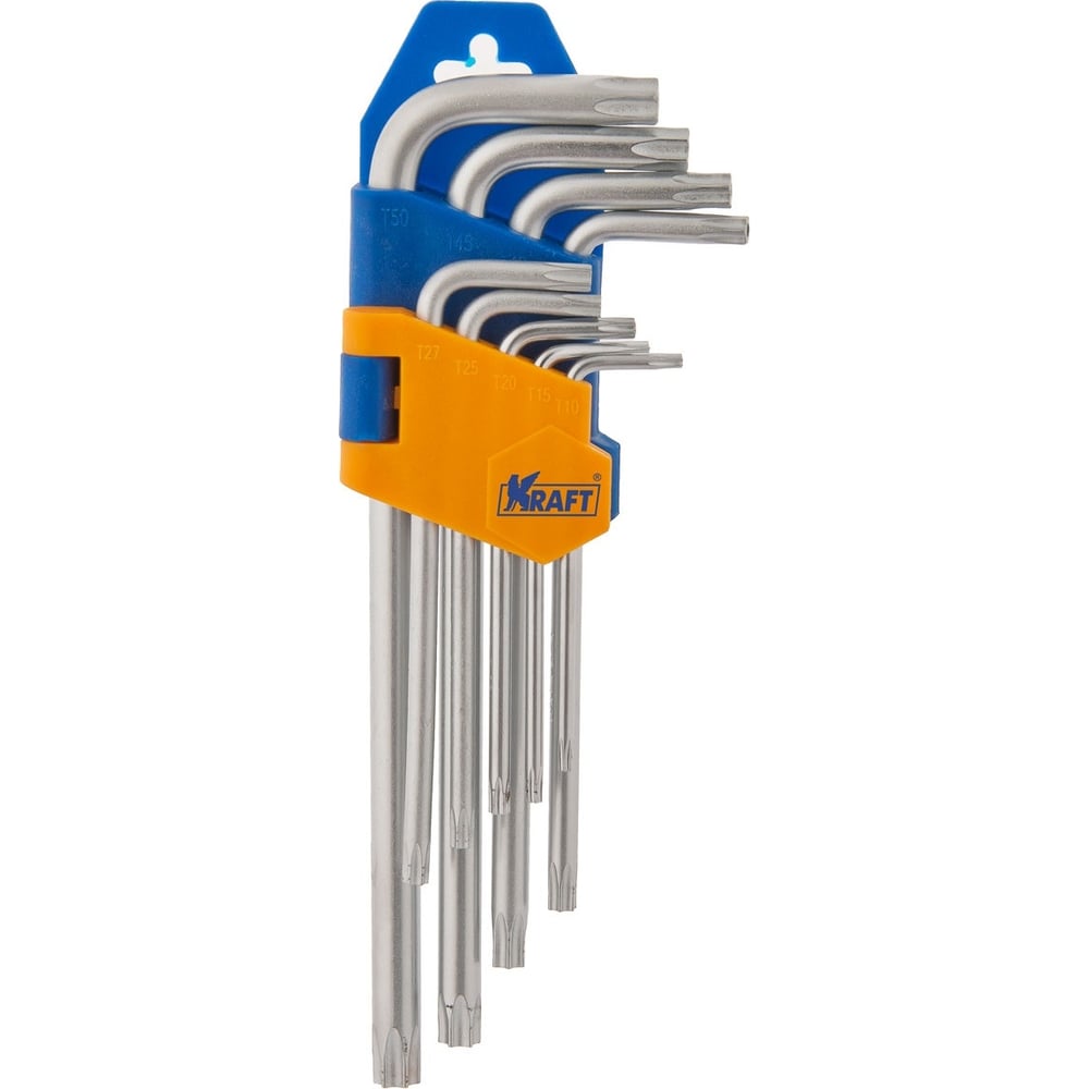 Набор ключей г-обр. 9 предметов (Т10-Т50) (TORX)  KRAFT
