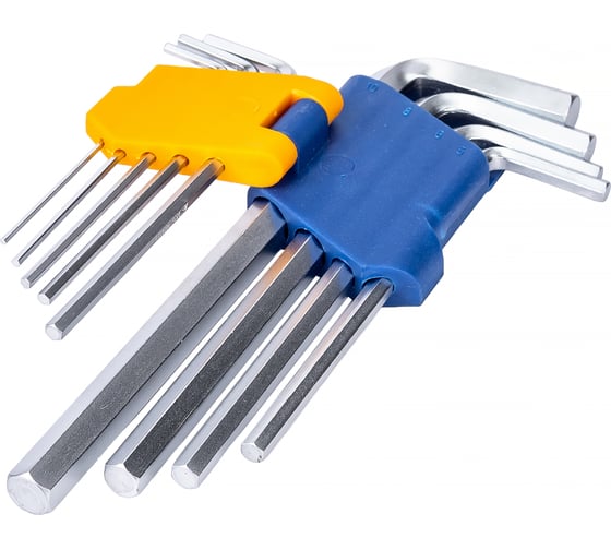 Набор торцевых шестигранных Г-образных ключей 9шт KRAFT KT 700569
