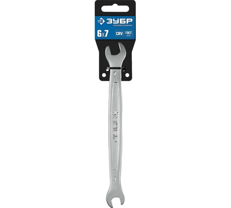 Рожковый гаечный ключ 6 x 7 мм Зубр 27010-06-07_z01