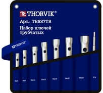 Набор трубчатых ключей THORVIK TBSS7TB в сумке, 6-19 мм, 7 предметов 053737