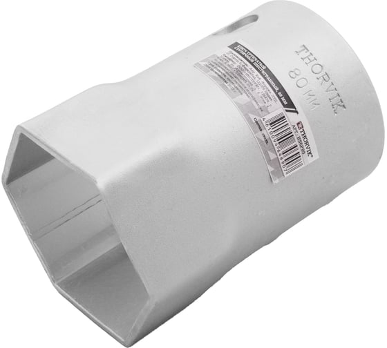 Трубчатый ступичный восьмигранный ключ THORVIK BS8P80 80 мм 053755