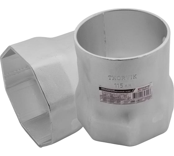 Трубчатый ступичный восьмигранный ключ THORVIK BS8P115 115 мм 053762