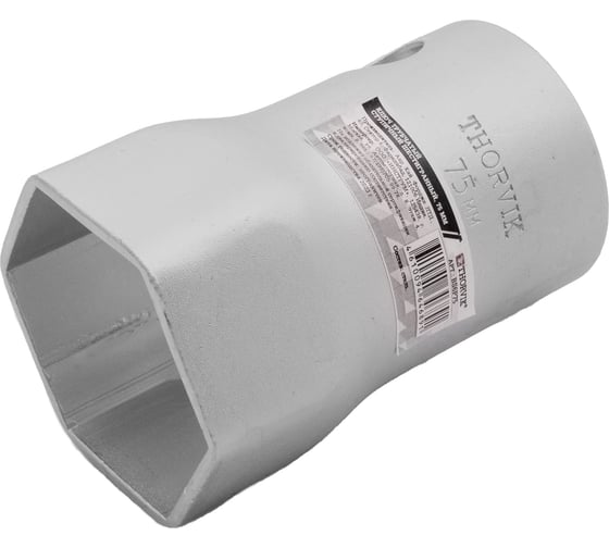 Трубчатый ступичный шестигранный ключ THORVIK BS6P75 75 мм 053749