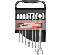 Набор комбинированных ключей с трещоткой YATO 7пр YT-0208