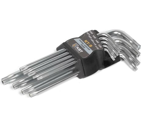 Набор ключей КВТ TORX КТ-9 Т10-Т50 79202
