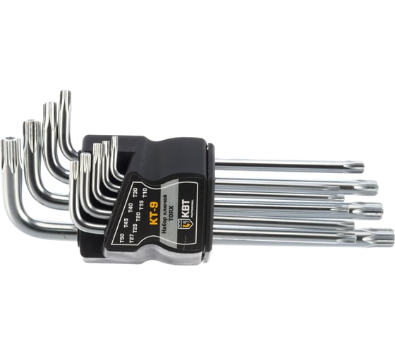 Набор ключей КВТ TORX КТ-9 Т10-Т50 79202