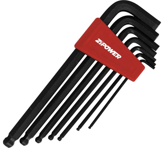 Набор шестигранных ключей Zipower 7 предметов PM4162