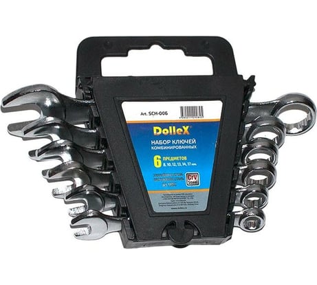 Набор комбинированных ключей DolleX 6 шт. 8-17 мм, хром SCH-006