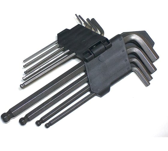 Набор Г-образных ключей DolleX 9 шт. 1,5-10 мм с шаром, L=180mm SHB-009