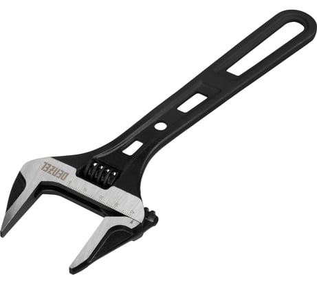 Ключ Denzel разводной, 250 мм, crv, кованый 15749